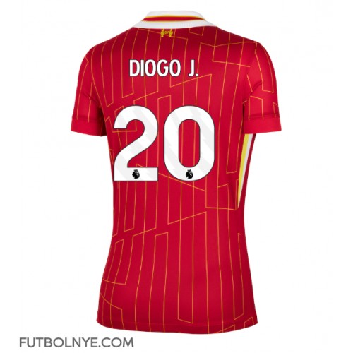 Camiseta Liverpool Diogo Jota #20 Primera Equipación para mujer 2024-25 manga corta